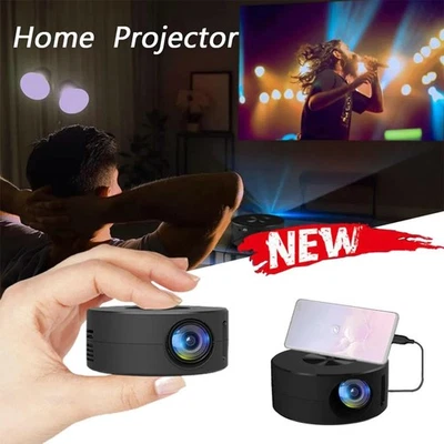 5V 2A Amp Mini Projector LED Portable Home Theater 1080p Projector Home Theater - Image 1 of 4