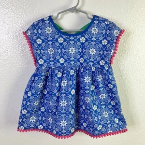 Matilda Jane Floral Simply Symmetry Tunic Size 4 Blue Brilliant Daydreamer - Picture 1 of 6