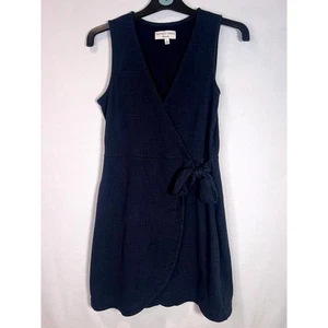 Vestido envolvente sintético con corbata lateral TEXTURE & THREAD Madewell azul marino talla XS - Imagen 1 de 8
