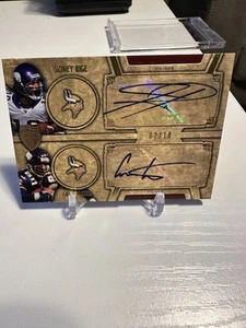 2010 Topps Supreme Sidney Rice Cris Carter Auto /10 - Picture 1 of 3
