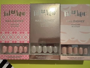Lote 3 guiones de uñas de manicura de álamo rojo nuevos; crema de mantequilla de fresa, simplemente Aya, Sa - Imagen 1 de 2