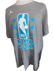 The Nike Tee Gray 2022 NBA All-Star Game Jayson Tatum #0 T-Shirt Size XXL - Picture 1 of 3