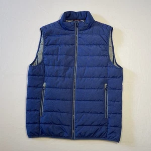 Untuckit Herren Weste Gr. M blau Puffer Full Zip Taschen Outdoor ärmellos - Bild 1 von 16