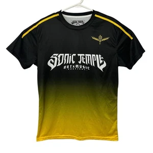 Sonic Temple Soccer Jersey Columbus Crew Style 2024 Mens Size Large Black Yellow - Picture 1 of 10