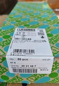 50PCS Phoenix Contact 3031487 straight through terminal block ST 6 - Picture 1 of 2