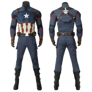 Avengers Endgame Steven Rogers Captain America Cosplay Costume Handmade - Picture 1 of 20
