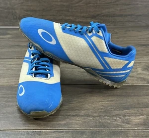 Oakley Cipher 4 Shoes Mens 9.5 Blue/Gray Nanospike Factory Lite Athletic Golf - Picture 1 of 11