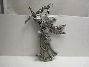 JJ Jeweled Pewter 3" Wizard Pin in Excellent-Shape, Used. - Bild 1 von 3