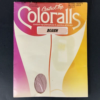 Underalls Coloralls Pantyhose Size AB Medium Pink Panty Legs Sandalfoot Vtg 1985 - Image 1 of 2
