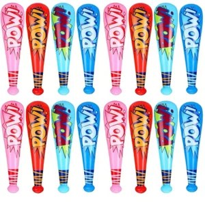 17" Large Pow Inflatable Baseball Bat Fancy Dress Accessory Prop Blow Up Harley - Picture 1 of 21