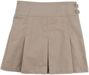 George girls Pleated SIZE 16.5 Plus COLOR Beige - Picture 1 of 1