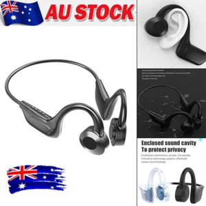 Bone Conduction Headset Bluetooth 5.1 Wireless Open Ear Headphones Sport Outdoor - Picture 1 of 12