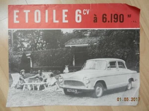 Catalogue SIMCA P60 etoile 6 1960 - Imagen 1 de 2