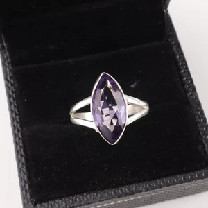 Iolite Gemstone 925 Sterling Silver Ring Handmade Jewelry Ring For Gift - Picture 1 of 3