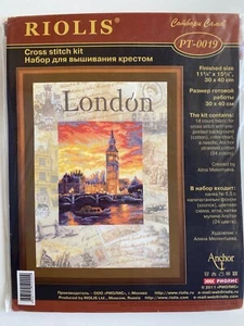 Riolis Counted Cross Stitch Kit - NEW - Cities of the World: London - PT0019 - Picture 1 of 2