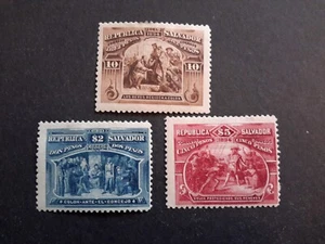 stamps Salvador 1894 Columbus MH - Picture 1 of 2