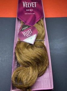 VELVET REMI_100%_human_hair_HOLLYWOOD_WAVE_WEAVE_EXTENSION_12"_#30 - Picture 1 of 4