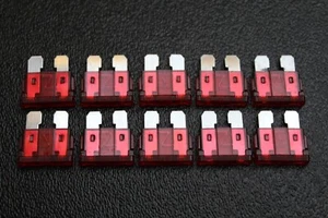 10 PACK ATC 10 AMP FUSES ATO FUSE BLADE STYLE CAR BOAT AUTOMOTIVE AUTO ATC10 - Picture 1 of 8