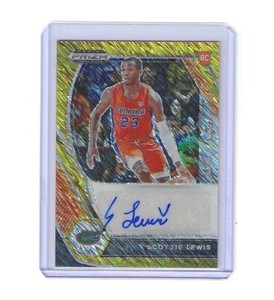 2021-22 Panini Prizm Draft Picks Scottie Lewis Gold Shimmer Auto 3/10