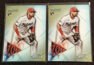 2021 Bowman Sterling Luis Garcia Rookie RC #BSR-95 Washington Nationals - Bild 1 von 2