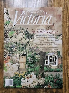 VICTORIA Magazine Apr 1992 Crafts, Home & Garden, Antiques, Fashion No Label  - Picture 1 of 3