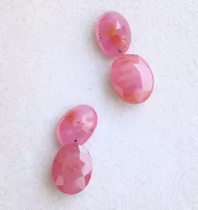 7.30 Ct WHOLESALE NATURAL BURMA RED RUBY GEMSTONE OVAL FACETED CUT PAIR - Picture 1 of 2