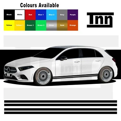 Side Stripe Stickers Graphics For Mercedes Benz A Class AMG Edition 1 Merc A45 - Image 1 of 4