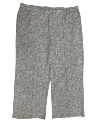 Ruby Rd. Woman 2X Pants Attractive Comfy Cozy Wide Leg Gray Soft Stretch Pull-On - Image 1 of 4