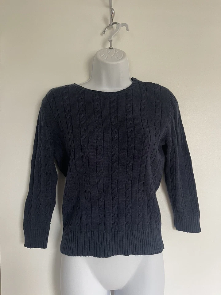Suéter Context Azul Marino Cuello Redondo Pequeño Mediano Foto 1 de 3