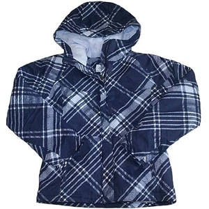 Columbia Girl's Blue Plaid Coat - Small (7/8) - NWT - Picture 1 of 4