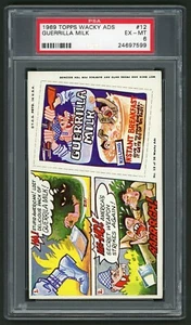 1969 Topps Wacky Ads Sticker #12 Guerilla Milk PSA 6 (short perf) - Bild 1 von 3