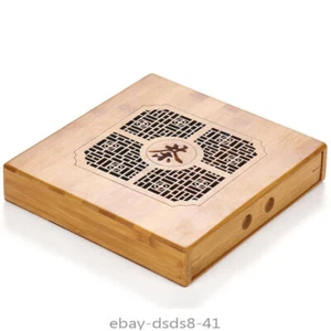 Creative Bamboo Storage Box for Pu'er Tea Cake Cabinet with Drawers for Tea Tool - Picture 1 of 4