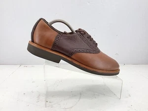 Polo Ralph Lauren Torrington Vestido Oxford Sillín Hombres Zapatos Cuero Marrón 9.5 D - Imagen 1 de 9