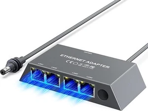 Ethernet-Adapter für Starlink Gen3 Mini mit 4 Gigabit-LAN-Ports 0,5M Kabel - Afbeelding 1 van 8
