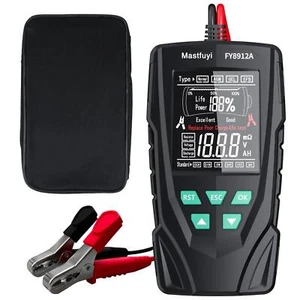 Car Battery Tester, Digital Auto Battery Analyzer 12V 24V, 50-2000 CCA Tool, For - Picture 1 of 9