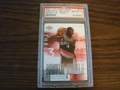 2001 UD Flight Team Rookie Air #101 R. Boumtje-Boumtje Graded Card PSA 10 Gem MT - Image 1 of 2