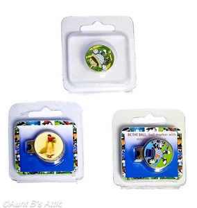 Golf Ball Markers Asso. Gold Plated Iron 24.5mm Colorful Golf Ball Markers New - Picture 1 of 13