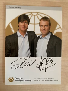 DFB Autogrammkarte autograph Deutsche Vermögensberatung Joachim Löw Hansi Flick - Bild 1 von 2