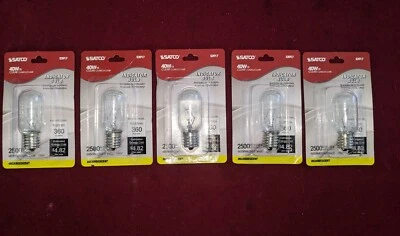 X5 Satco S3917 40W T8 130V Intermediate Base Clear Bulb Fast Shipping  - Image 1 of 3