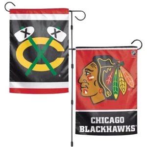 Chicago Blackhawks WinCraft 12" x 18" Double-Sided Garden Flag - Picture 1 of 3
