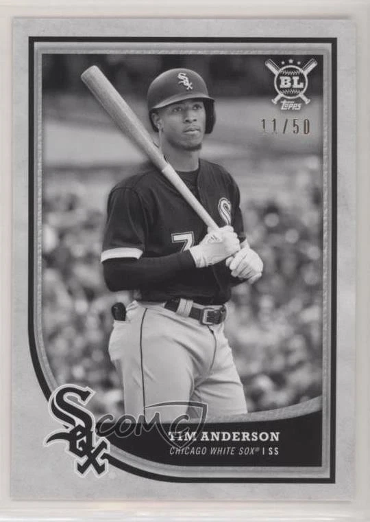 2018 Topps Big League Black and White /50 Tim Anderson #71 - Image 1 of 2
