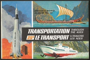 BROOKE BOND (TEA)-EMPTY ALBUM (CANADA)- TRANSPORTATION THROUGH THE AGES 1967 - Picture 1 of 13