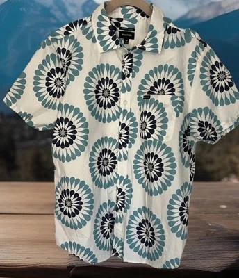 Camisa para hombre Brixton Charter mezcla de algodón S/S patrón gráfico abotonada mediana Foto 1 de 4