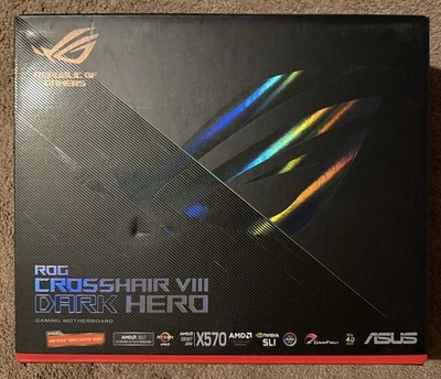 ASUS X570 ROG Crosshair VIII Dark Hero AM4 AMD ATX Motherboard - Image 1 of 2