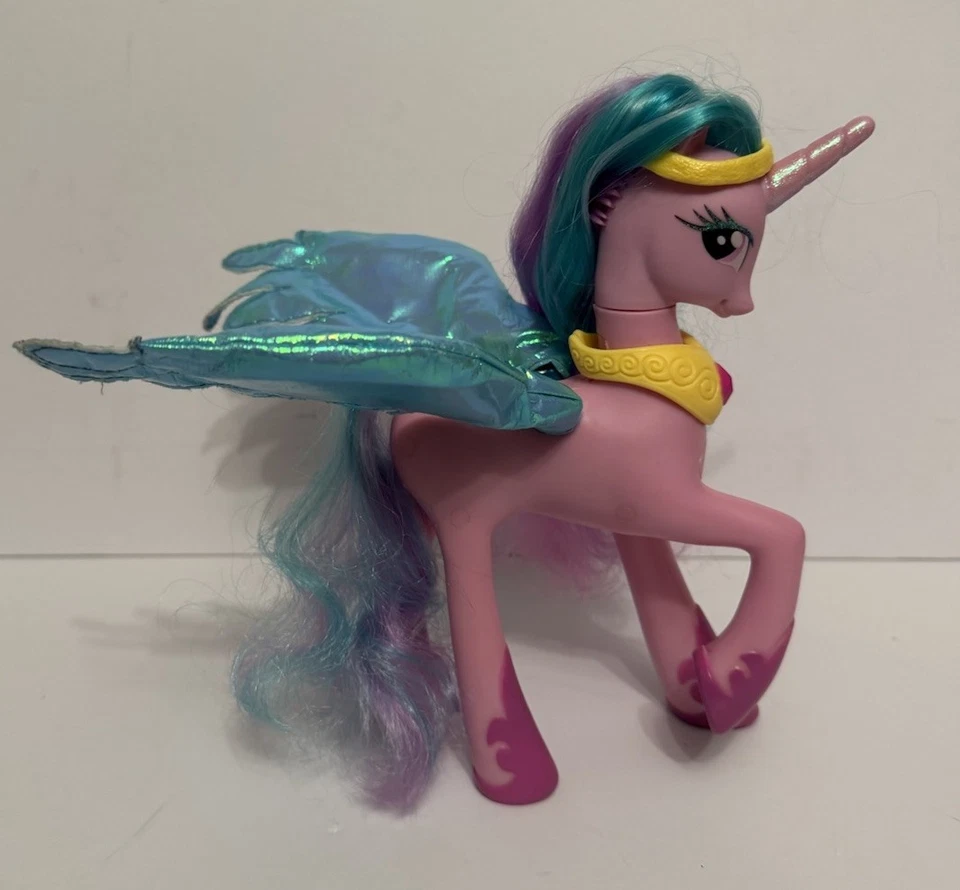 My Little Pony Princess Celestia G4 8" Talking Light Up Wings Unicorn Works MLP - Image 1 of 4