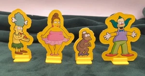 2007 Sorry The Simpsons Edition 4 Replacement Character Tokens Yellow Set - Picture 1 of 2