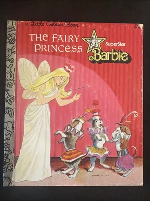 Vintage A Little Golden Book Barbie Superstar The Fairy Princess 1977 #5560 - Image 1 of 4