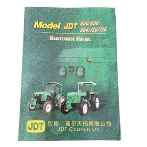 JDT 600 650 654 720 724 Tractor Maintenance Manual Farm Repair Guide - Picture 1 of 3