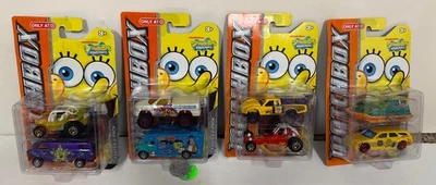 Nickelodeon Matchbox  Easter 2 Pack Spongebob SquarePants 1:64 Die Cast Lot Of 4 - Image 1 of 4