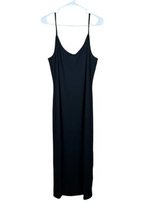 Neu mit Etikett Fabletics Aubrey geripptes Kleid schwarz Damengröße XXL - Bild 1 von 5